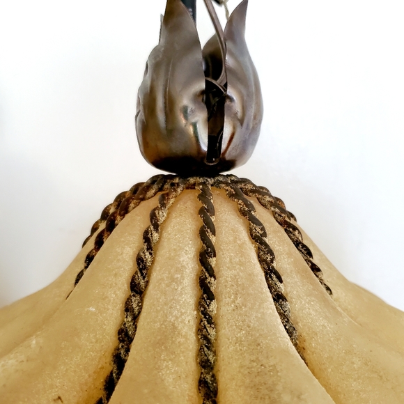 *SOLD* Pair Venetian Blown Glass Scavo Lanterns - Picture 12 of 15